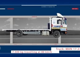 تست تصادف راه بند فادینی Talos M50 Fadini