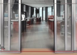 تصویری از درب‌های اتوماتیک شیشه‌ای